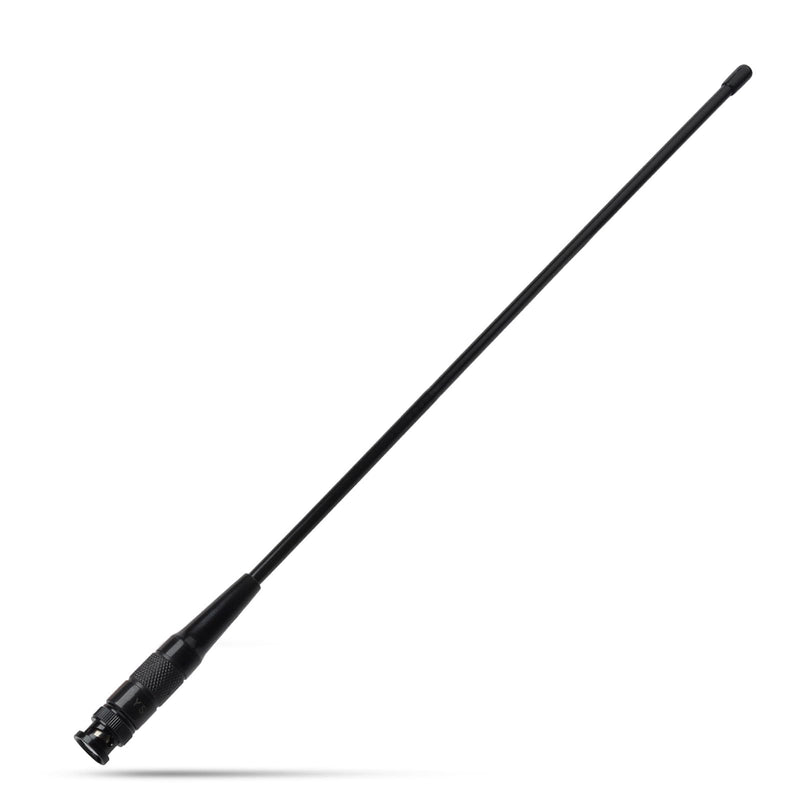 HYS UHF BNC Base HT 15.3inchs Antenna for GMRS Walkie Talkie/Repeater, UHF 462-467Mhz Two Way Radio Antennas for 460-470Mhz ICOM IC-V9 Motorola HT440 CP500 Uniden Bearcat Whistler UHF Ham Radio Black 1PC (462-467Mhz）