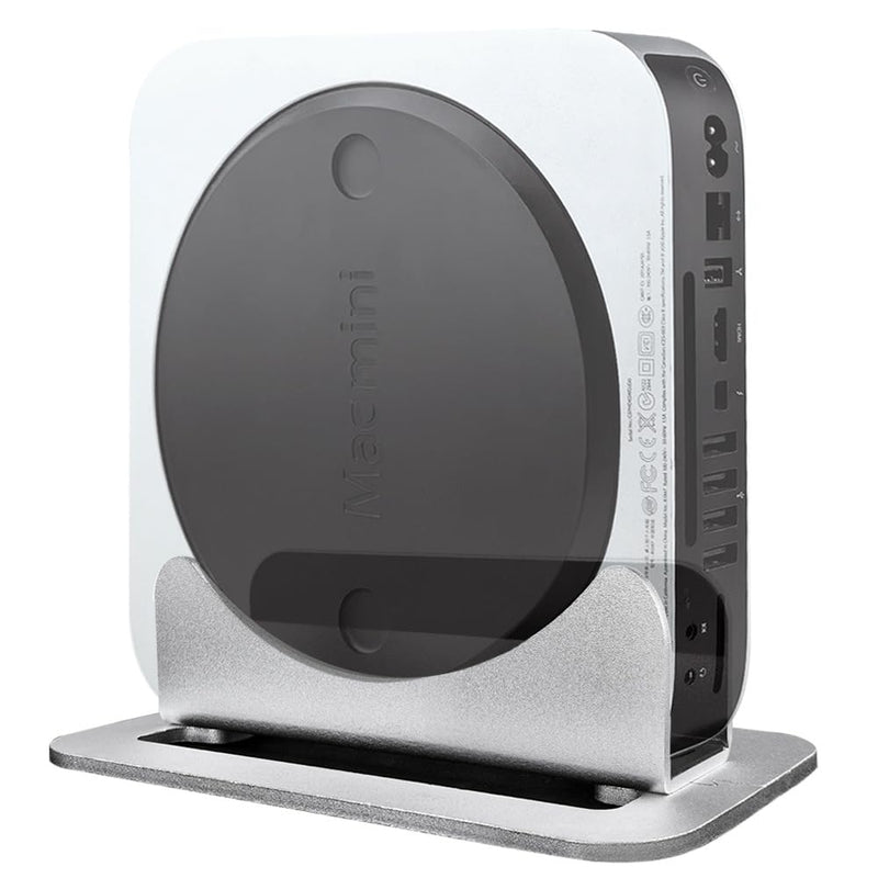 IFCASE Mac Mini Vertical Stand, Aluminum Desktop Vertical Stand Holder for Apple Mac Mini 2010-2023 M2 Pro (Silver) Silver