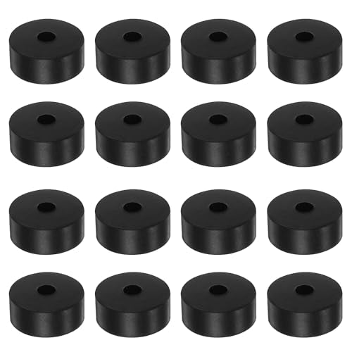 HARFINGTON 16pcs Rubber Spacer ID 12mm x OD 50mm x Length 20mm Black