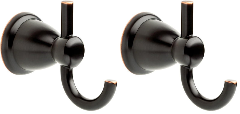 Franklin Brass Kinla Towel Hook, Oil Rubbed Bronze, Bathroom Accessories, KIN35-ORB-1 (Pack of 2) 1 (Pack of 2)
