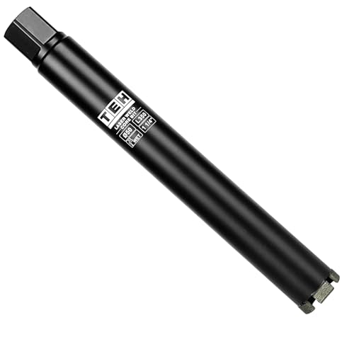2 Inch Wet Diamond Core Drill Bit, 1-1/4" UNC Thread, 14" Drilling Depth, Fast-Cutting Hole Saw for Reinforced Concrete, Block & Hard Masonry 2 INCH