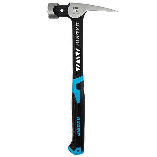 OX Ultrastrike 30 oz Framing Hammer, Milled Face, Martillos De Construccion 30-oz, Milled Face