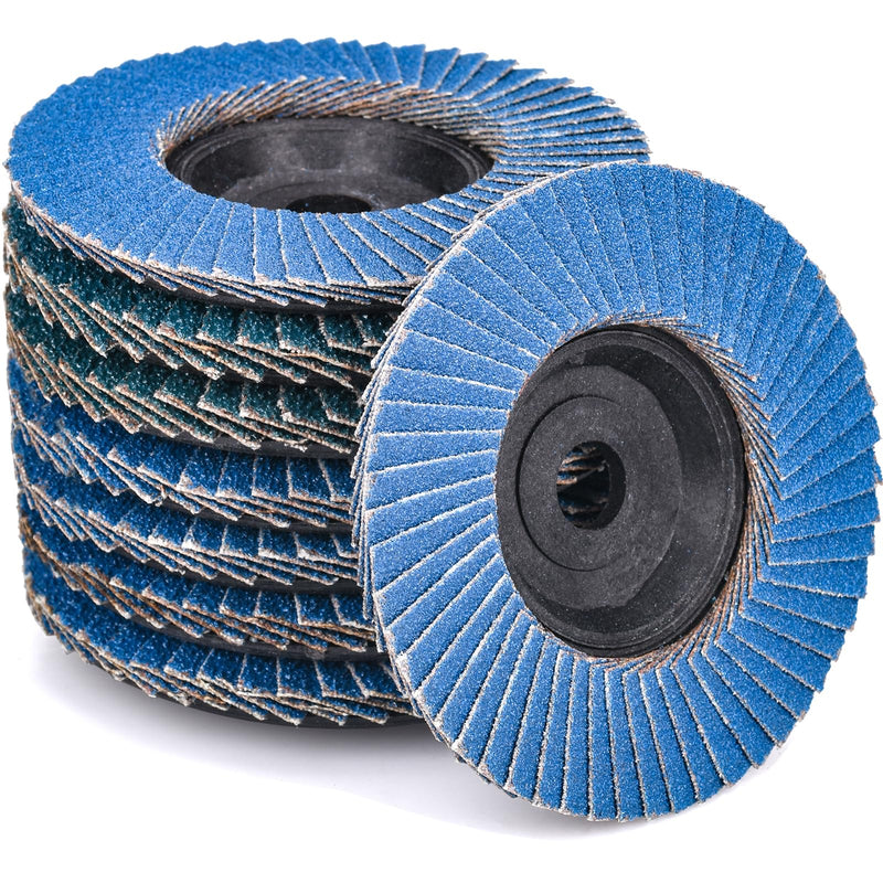 8 piece serrated washers, diameter 76 mm x 10 mm, 40 60 80 120 grit set | Sanding Discs and Sanding Mop Discs for Metal, Steel and Wood, Slat Discs for Angle Grinders and Polishing Machines 76mm K40 K60 K80 K120 8