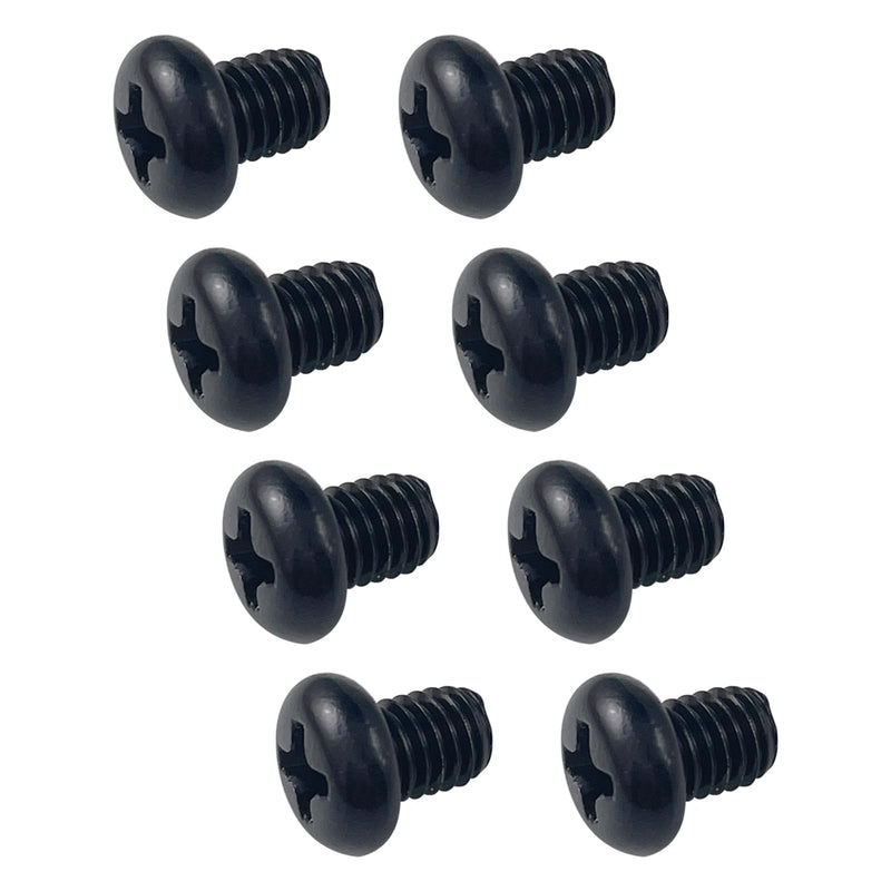 M5-0.8X6mm Rear License Plate Screws Compatible with Tesla Model 3, Y and BMW 18-8 Stainless Steel Black Zinc Plated 8 Pack M5-0.8 X 6mm