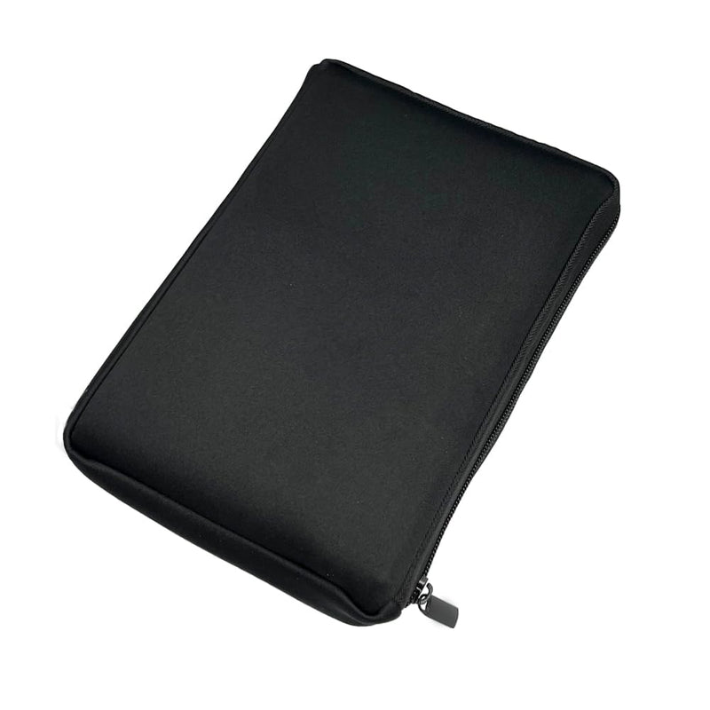 AF-WAN Neoprene Soft bag Book Sleeve bag holder with Zipper, Suitable for Fourth Wing Hardcover Book Protection at Home, Outdoor, and Travel (Black) Black