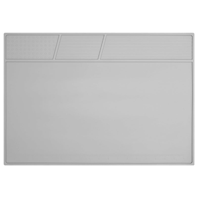 Soldering Mat Large Grey Silicone Electronics Repair Work Mat Heat Resistant 932℉ Solder Mat for Soldering Station Laptop Watch Cellphone Computer,Size 20 * 13.5 in Gray 180 XL
