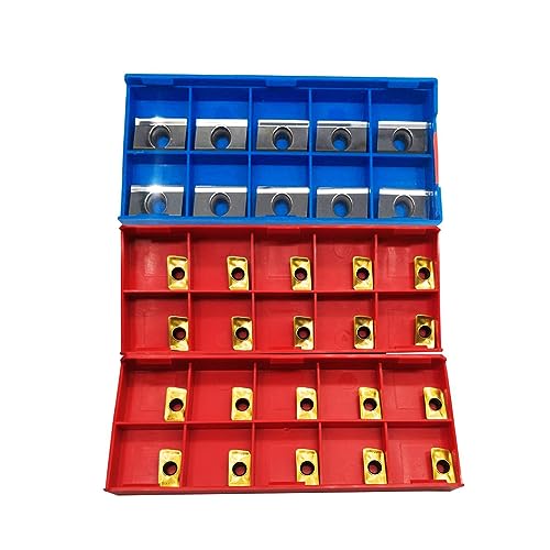 GBJ 30PCS APKT1604PDFR and APMT1135PDER Inserts for Cutting Turning Tool for BAP400R Milling Inserts Tool Holders Processing Hard Steel Parts