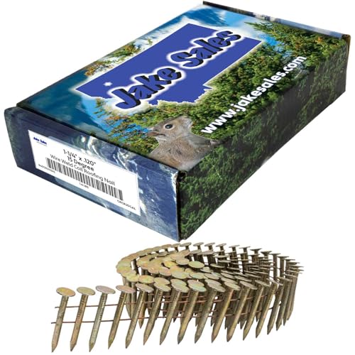 1-1/4" x .120" - 15 Degree - Wire Weld Coiled Roofing Nails - Electro-Galvanized - Small Box ~360 Nails 1¼" x .120"