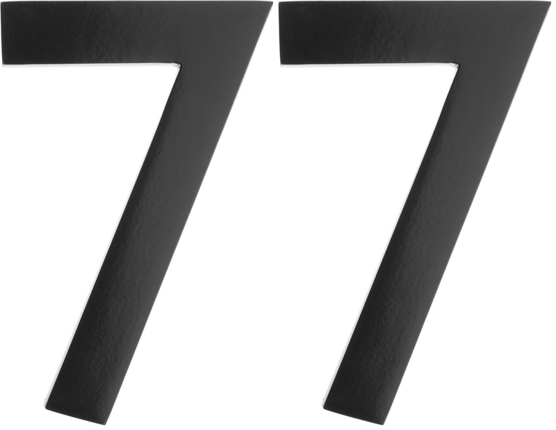 Architectural Mailboxes 3582B-7 4 inch Solid Brass Floating House Number, 1 Count (Pack of 2), Black 1 Count (Pack of 2)