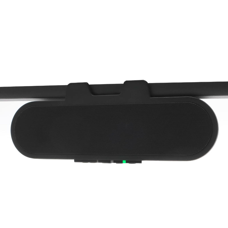 Cyber Acoustics USB & Bluetooth Speaker Bar (CA-2890PRO) USB Powered Speaker with Speakerphone for PC and Bluetooth for Smartphones, Clamps to Monitors up to 2 Inches Thick USB & BT - Pro