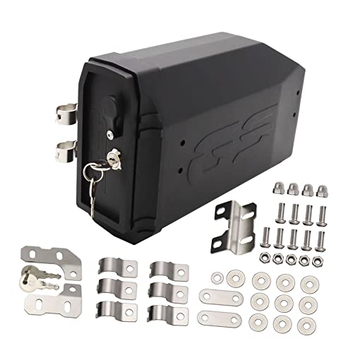 Shkalacar Motorcycle Tool Box, Waterproof Side Box Tail Toolbox Bracket Box with PP, Compatible wit BMW R1200GS LC & Adventure 20008-2018,R1250GS 2019+, TRK502 2016-2019