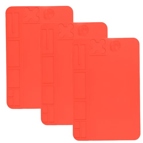 AZ-Delivery 3 x Soldering Mat Premium Heat Resistant Silicone for Soldering Iron & Soldering Station - Perfect for Workshop - Large Non-Slip Rubber Mat, Soldering Iron Set & Soldering Set Suitable