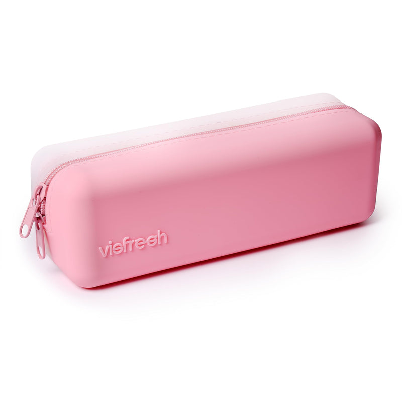 Disposable Daily Contact-Lens Case Organizer, Travel-Friendly, Premium Quality, Water-Resistant Silicone Case with Clearly Labeled R & L, Storage up to 30 lenses (Pink) Pink