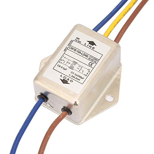 EMI Mains Filter 230V, CW1B-10A-L(040) Single-Phase Filter for 115V/250V, 10A, 50/60Hz - Effective Protection Against Electromagnetic Interference CW1B-10A-L(040)