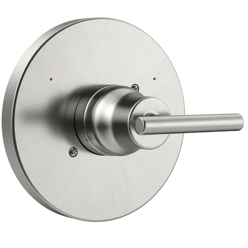 Replacement for D Faucet 14 Series Single-Function Shower Valve Trim Kit, Shower Handle, Brushed Nickel Shower Trim Kit T14059-SS (Cartridge and Valve Not Included) Without Cartridge