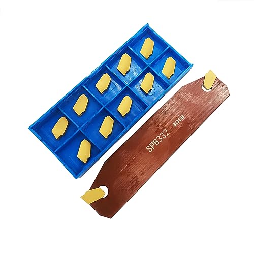 SPB332 / SPB32-3 Cutting Tool + 12 Pieces SP300 Indexing Inserts | Carbide lathe CNC lathes lathes indexable carbide turning inserts SPB332 / SPB32-3
