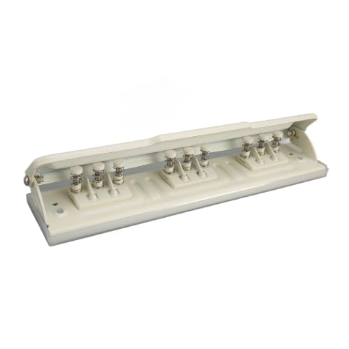 9 Hole Punch for B6 Planner, 8 Sheet Capacity, White