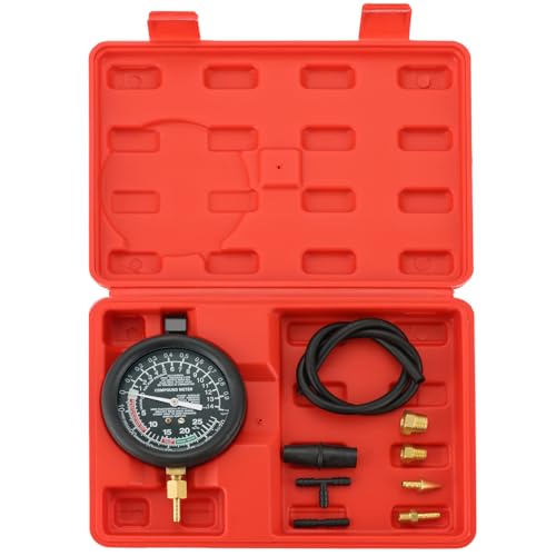NYXOVA Vacuum and Fuel Pump Tester Gauge Kit Red