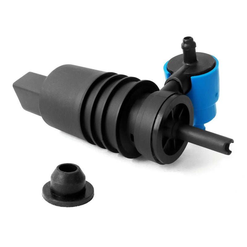 Windshield Washer Pump, Compatible with Jeep Dodge Chrysler Volkswagen Audi BMW Chevrolet Ford, Washer Fluid Pump with Grommet