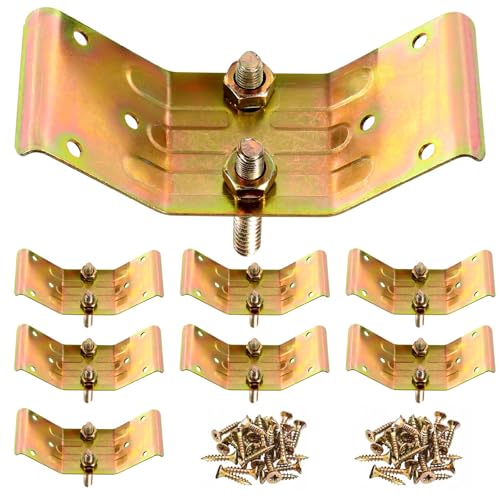 Kerf Mount Corner Bracket, Set of 4 Surface Mount Corner Bracket for Table Aprons, Connection Table Top, Legs, Frame, Repairing or Building Table (8) 8