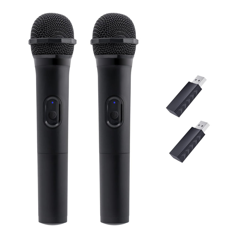 Mcbazel 2 Pack Wireless USB Gaming Microphone Compatible with Xbox Series X/S, PS5, Switch OLED, NS Switch/Switch2, PC, PS4, PS3, PS2, Xbox One X/S, Xbox One, Xbox 360, Wii