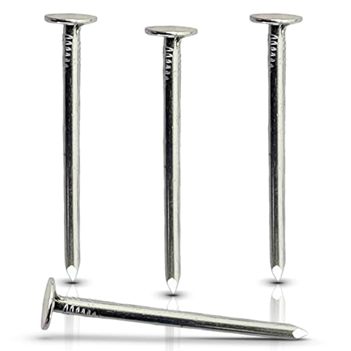 2-Inch Galvanized Roofing Nails Professional Grade - Used to fasten roofing felt, asphalt singles & insulation board (500) 500
