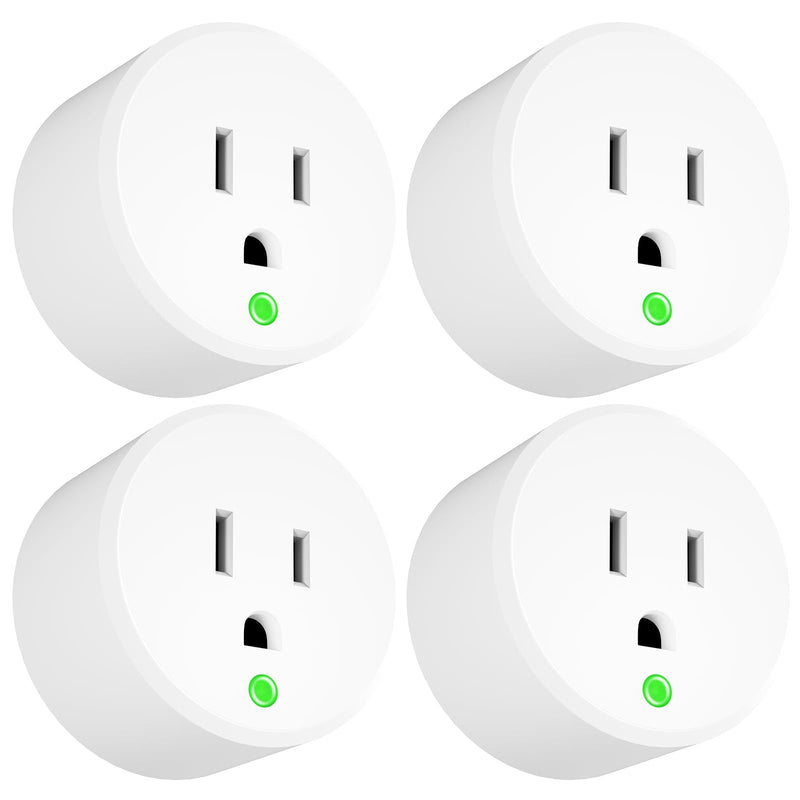 Thermostatically Controlled Outlet - On at 32°F/Off at 50 °F, Thermostat Plug Outlet, No Need to Close Manually, for Chicken Water Coop Heater Heated Water Bowl Bird Bath Deicer Roof Cable (4 Pcs) White 4Pcs