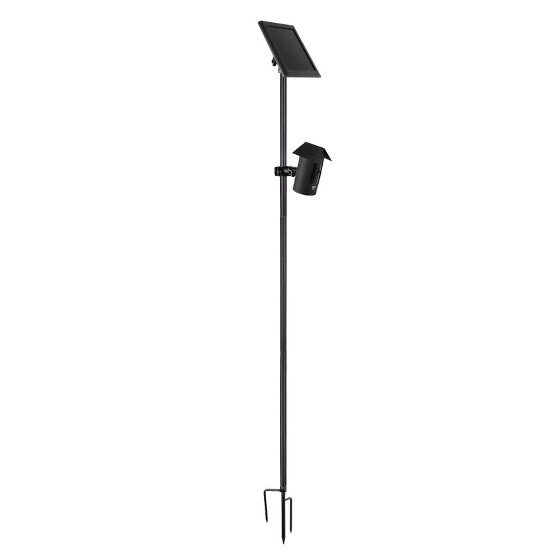 31.49-47.24inch Ground Stake Mount and Weatherproof Silicone Cover Skin Compatible with Stick Up Cam Battery Camera and Solar Panel Ground Stake Mounting Bracket (Black)