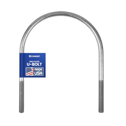 Conquest 5/8” (D) x 8-3/4” (W) x 11-1/2” (L) Round U Bolt, 5/8” x 8-3/4” x 11-1/2”