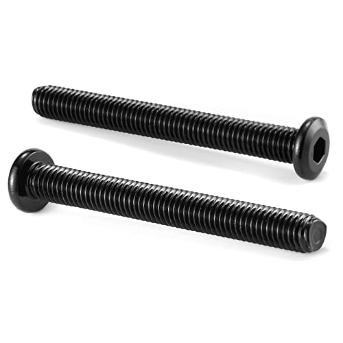 M10 x 110mm 20Pcs Flat Head Hex Socket Cap Screws Bolts, 304 Stainless Steel 18-8, Full Thread, Black Oxide by SG TZH (with Hex Spanner) 20 M10 x 110mm