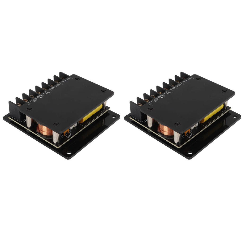 2Pcs Universal 2 Way Audio Crossover for Cars 120W Overcurrent Speaker Frequency Divider