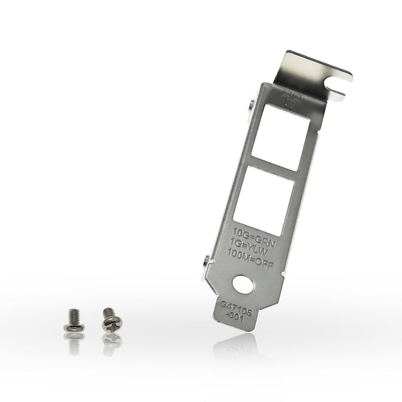 Low Profile Short Bracket Compatible with Intel X550-T2 X540-T2 Network Cards with 2 Screws
