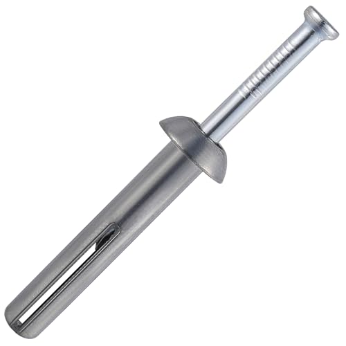Wensilon 1/4x1-1/2 Hammer Drive Nail in Anchor (100pcs per Box) Cement hammering Anchors 1/4x1-1/2" Zinc alloy 100