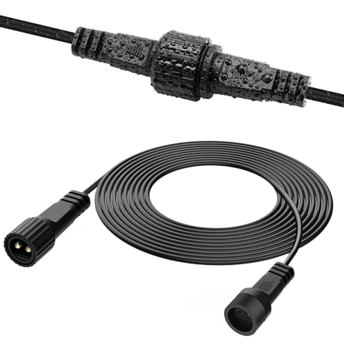 Fairy Lights Extension 5 m 2-Pin Fairy Lights Extension Cable, cshare IP65 Waterproof Extension Cable Fairy Lights Outdoor for G40 Globe Lights, Icicle Lights, Garden Light, Black