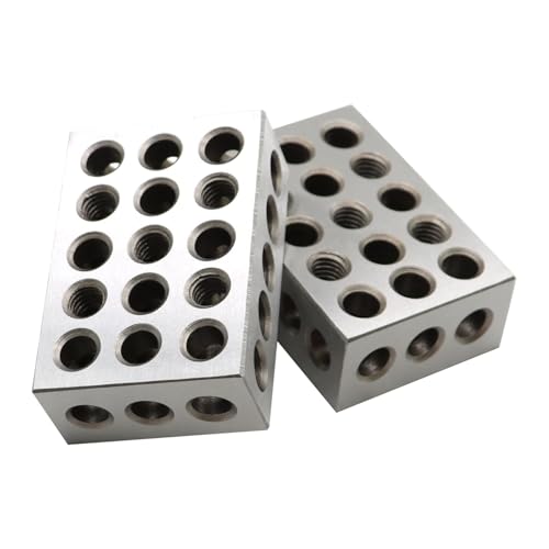 23 Holes 1 2 3 Setup Blocks Matched Pair 0.0002" Squareness 1-2-3" Blocks 0.0002"