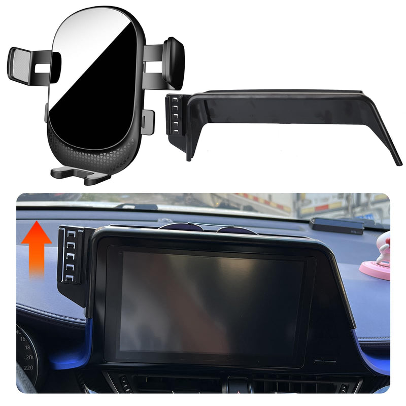 Car Phone Holder for Toyota C-HR Auto Accessories[Special Vehicle Installation，only for 2019-2022 CHR，Non Universal][Auto Lock Hands Free Cell Phone Mount Car fits for iPhone & All Smartphones] For 2019-2022 C-HR Screen
