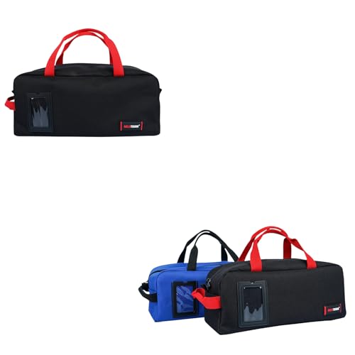 MELOTOUGH 16 Inch Tool Bag Canvas Tool Tote Bags with Zipper Heavy Duty Portable Tool Bag Organizer+14 Inch Tool Tote Bag with Zipper Utility Small Tool Storage Bags for Electrician,Technician