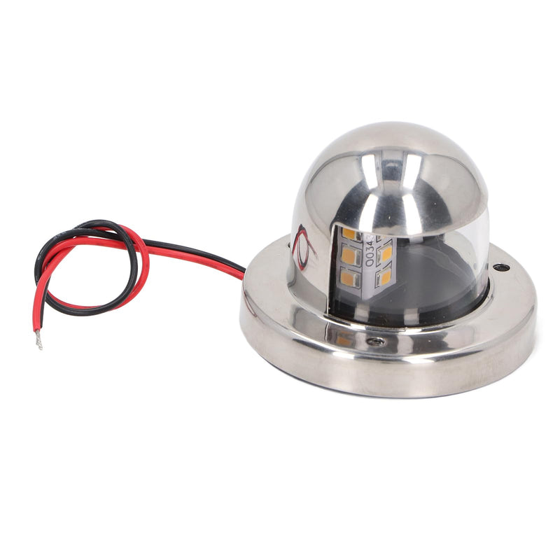 Walfront 135° White LED Stern Light for Boats 12V DC Marine Navigation Light IP66 2nm Visibility Yacht Anchor Light