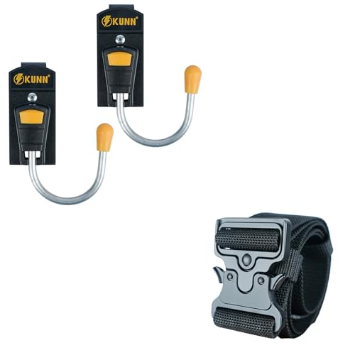 KUNN Tool Holster 2-Pack & 2 Inch Work Tool Belt Quick Release Buckle