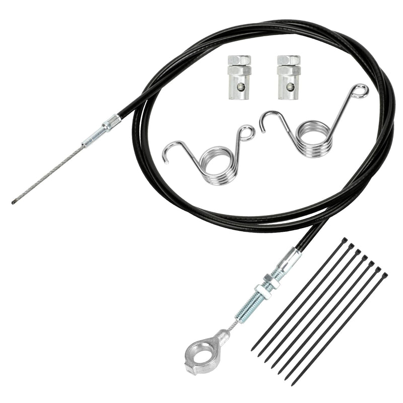 HIAORS 71 inch Throttle Cable for Go Kart Predator 212cc 196cc GX160 GX200 6.5hp Manco 8252-1390 ASW Kandi Yerf Dog Go Cart Parts with Throttle Pedal Brake and Return Spring Cable Stops 1