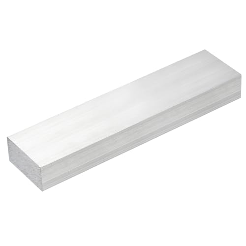 uxcell Square Aluminum Flat Bar, 1" Thickness 2" Width 8" Length Square Aluminum Bar 6061 Aluminum Flat Plate, 25 x 50 x 203mm T6511 Solid New Mill Stock 1" x 2" x 8"