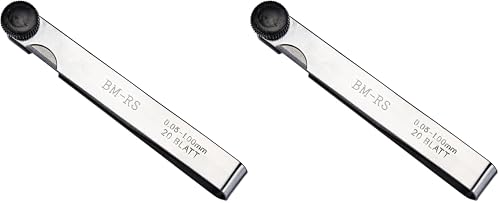 Mannesmann Feeler Gauge, 20 Sheets, M 247-20 (Pack of 2) 20 Blades (Pack of 2)