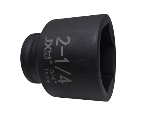 3/4" Drive 2-1/4" Impact Socket, 6-Point, Heat Treated
