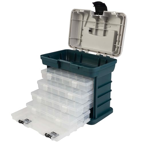 Stalwart Portable Tool Box Small Parts Organizer, Gray