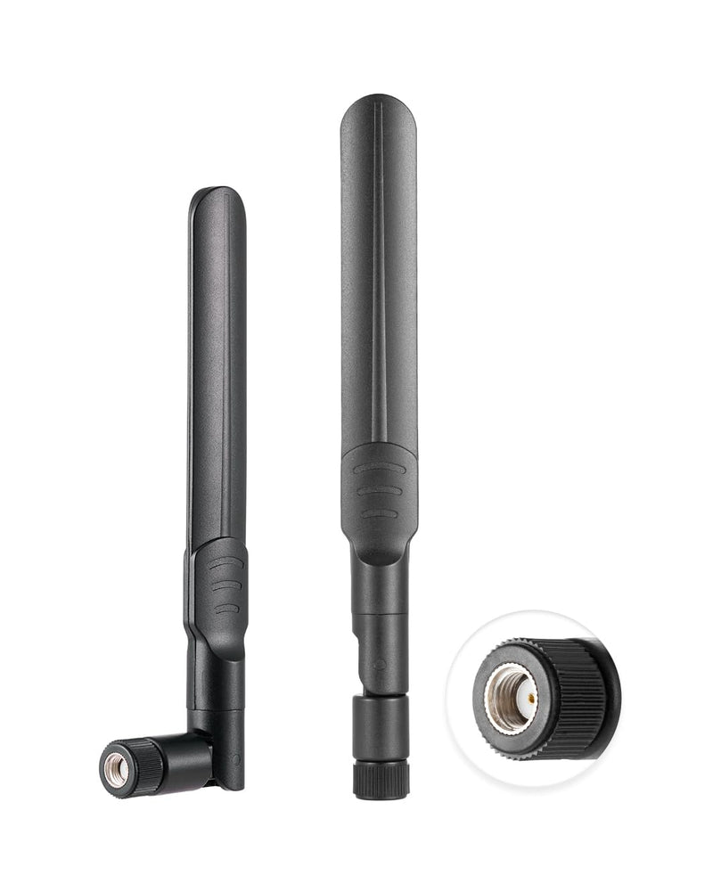 2PCS Dual Band WiFi Antenna 2.4GHz 5GHz 5.8GHz Antenna RP-SMA Male Antenna 8dBi 15cm/6in for Wireless Router Wireless Network Card USB Adapter 2pcs