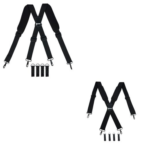 KUNN Tactical Duty Belt Suspenders & Tool Belt Suspenders Removed Padded Shoulder