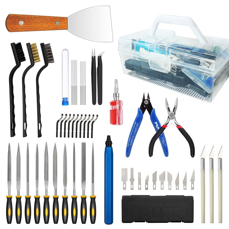54PCS 3D Printing Tool Kit for Cleaning, Assembly & Print Finishing, Fits Bambu Lab Must Have Tools