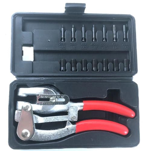 Hand Held Power Punch and Sheet Metal Hole Punch Kit – Metal Hole Punch, Heavy Duty Hole Punch Set Hand Punch 3/32-Inch to 9/32-Inch