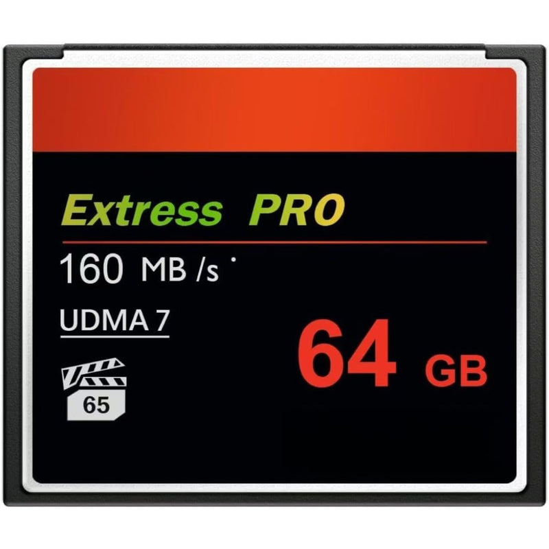 64GB UDMA Speed Up to 160MB/s Camera CF Card.for Professional Photographer Enthusiast