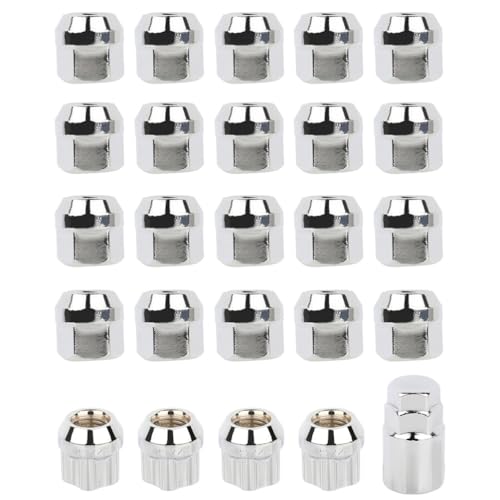SCITOO 20pcs 12x1.5 Wheel Lug Nuts for Cadillac for Chevy for Dodge for GMC